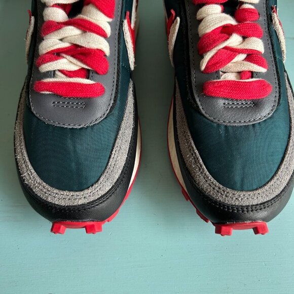 Nike LD Waffle Sacai Undercover Sneaker Midnight Spruce University Red Size 6 main image 5